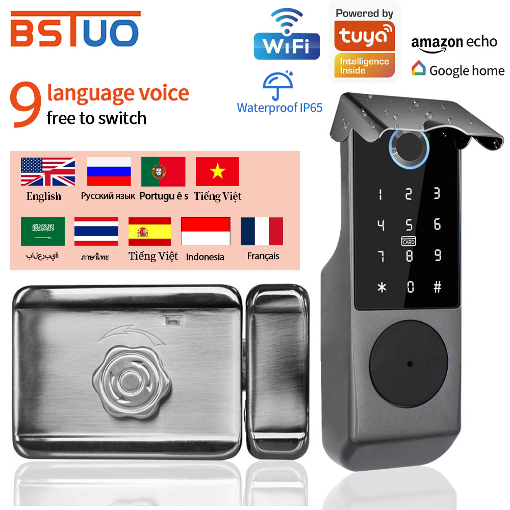 Fingerprint Access Control Door - TUYA WIFI Smart Door Lock Fingerprint