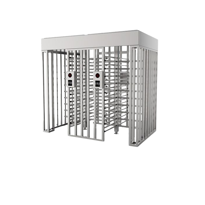 Turnstile Gate Access Control - Dual Lane Full Height Turnstile Gate