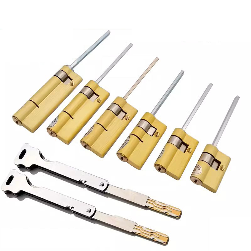Fingerprint Access Control Door - Brass Key Fully Automatic Fingerprint Lock