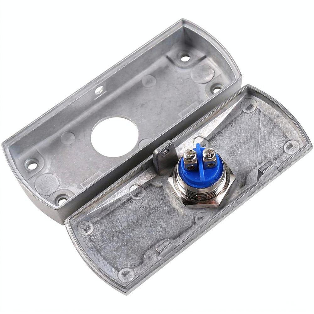 Exit Button Push To Release - Narrow Stainless Steel Metal Push Button