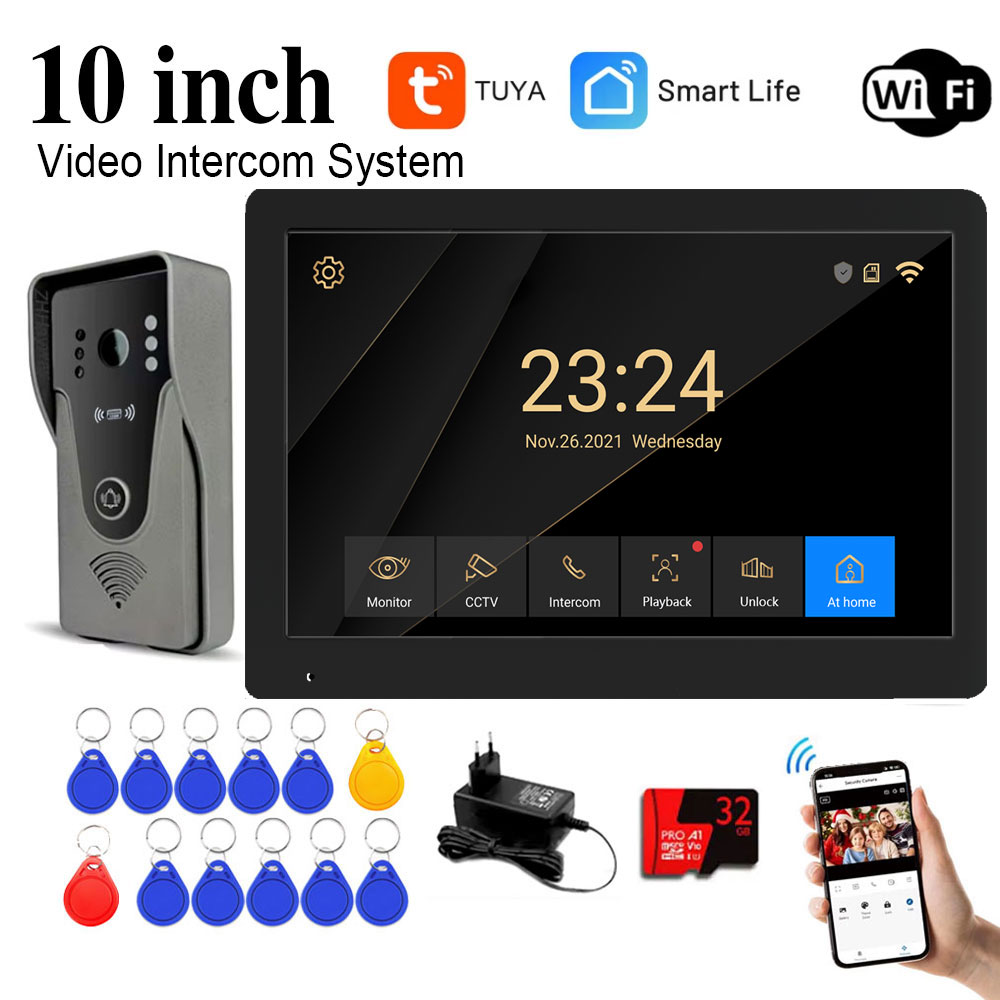 Access Control System Rfid Kit - 7 / 10 Inch Color Touch