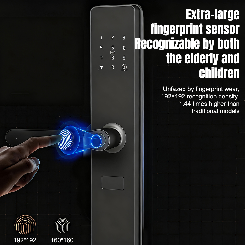 Smart Fingerprint Door Handle  - огляд і ціна Fingerprint Access Control Door