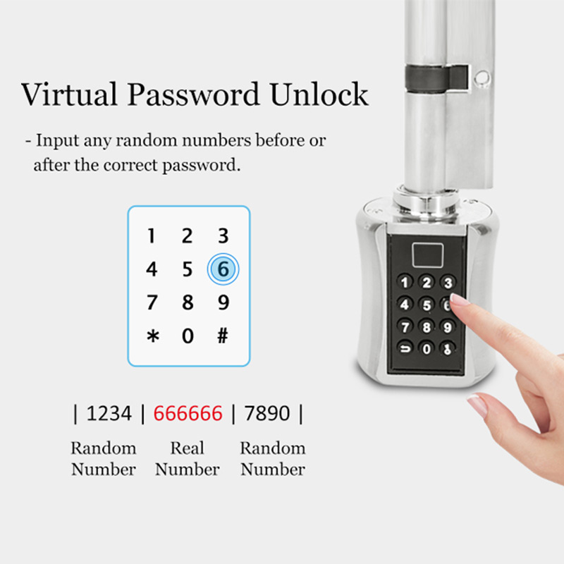 Fingerprint Smart Cylinder Loc - огляд і ціна Fingerprint Access Control Door