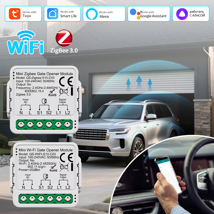 Tuya ZigBee WiFi Garage Door O - огляд і ціна Turnstile Gate Access Control