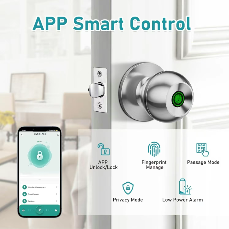 Bluetooth Tuya APP Control Sma - огляд і ціна Fingerprint Access Control Door