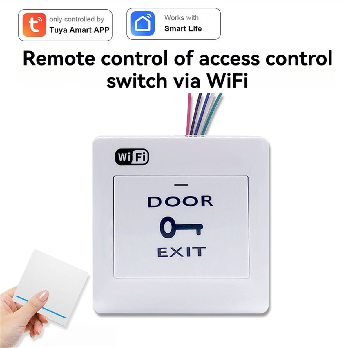 DT82 New Tuya Smart Life WiFi  - огляд і ціна Exit Button Push To Release