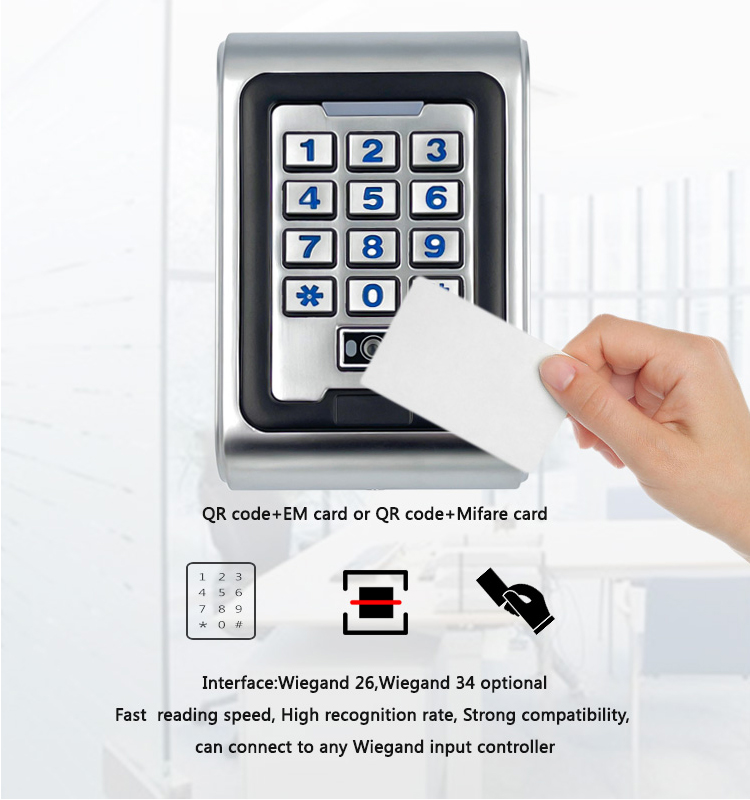 Waterproof Standalone Metal Ke - огляд і ціна Door Access Control Keypad Rfid