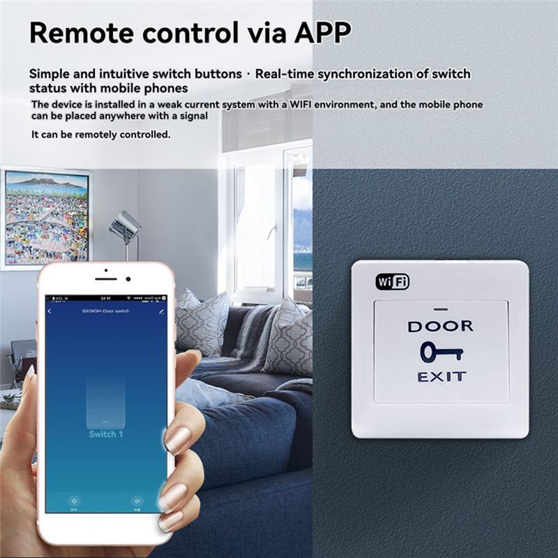 B27B Wifi For Door-Opening Wir - огляд і ціна Exit Button Push To Release