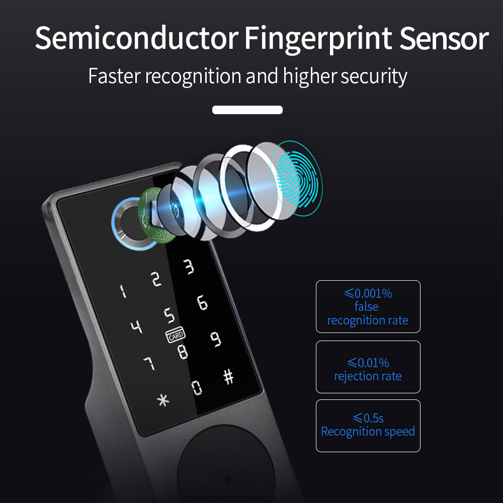 TUYA WIFI Smart Door Lock Fing - огляд і ціна Fingerprint Access Control Door