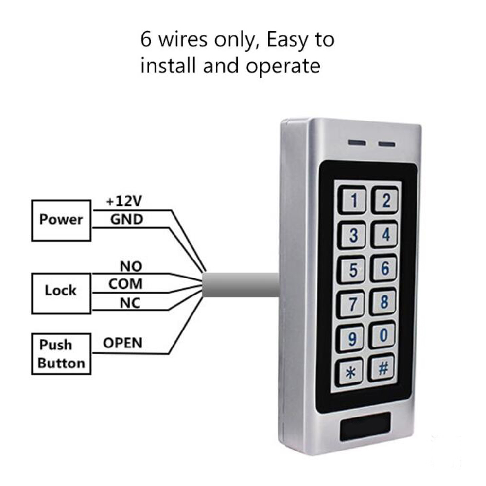 1000 users Electronic Door Loc - огляд і ціна Access Control System Rfid Kit
