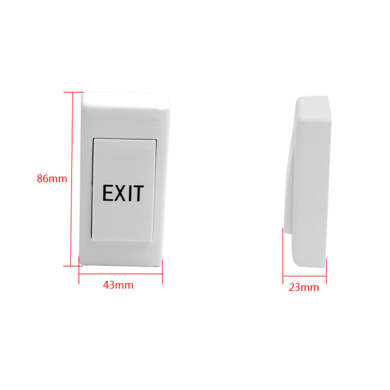10pcs  Mini Exit Button with B - огляд і ціна Exit Button Push To Release