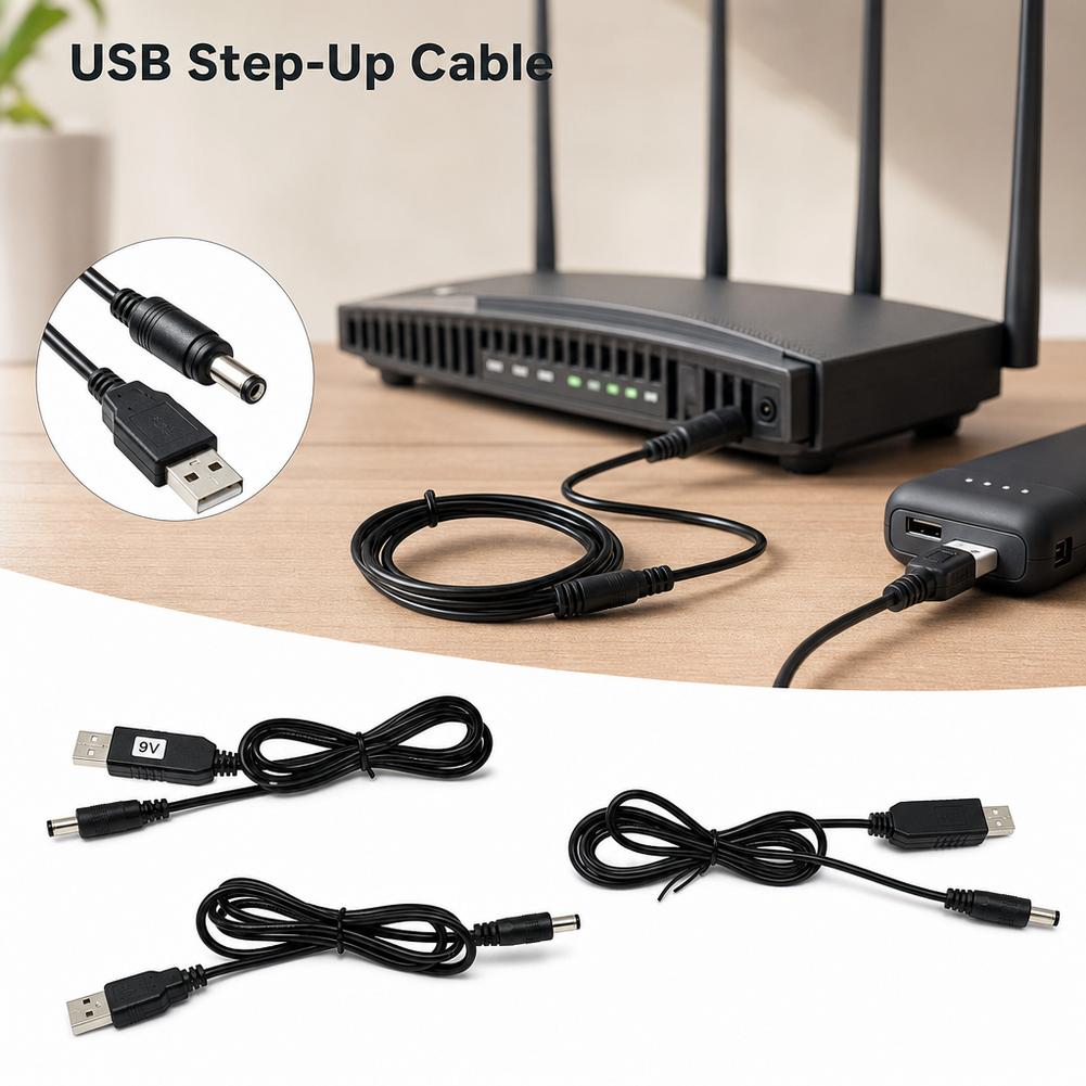 USB to DC Step-Up Cable 5V 9V  - огляд і ціна Access Control Power Supply 12V 5A