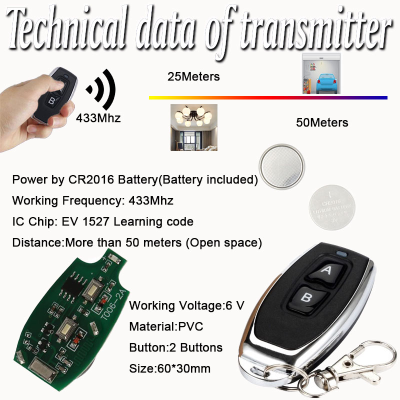 433Mhz Wireless RF Universal D - огляд і ціна Turnstile Gate Access Control