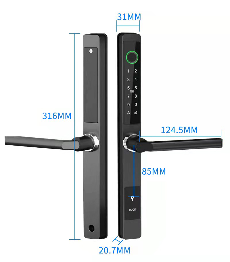 ZHDCOOKEY Biometric Digital Do - огляд і ціна Door Access Control Keypad Rfid
