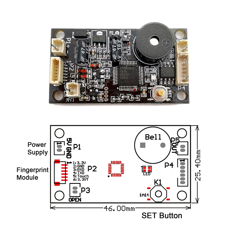 KS200 DC3.7V--6.5V or 4*AA Bat - огляд і ціна Access Control Board 4 Door