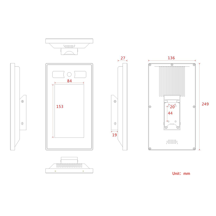 7-Inch Biometric Access Contro - огляд і ціна Face Recognition Access Control Terminal
