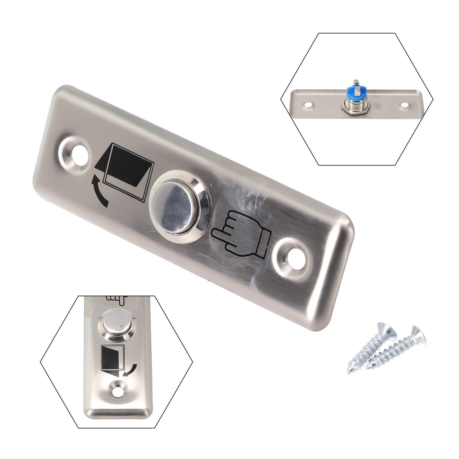 for slim Door Switch Button Hi - огляд і ціна Exit Button Push To Release