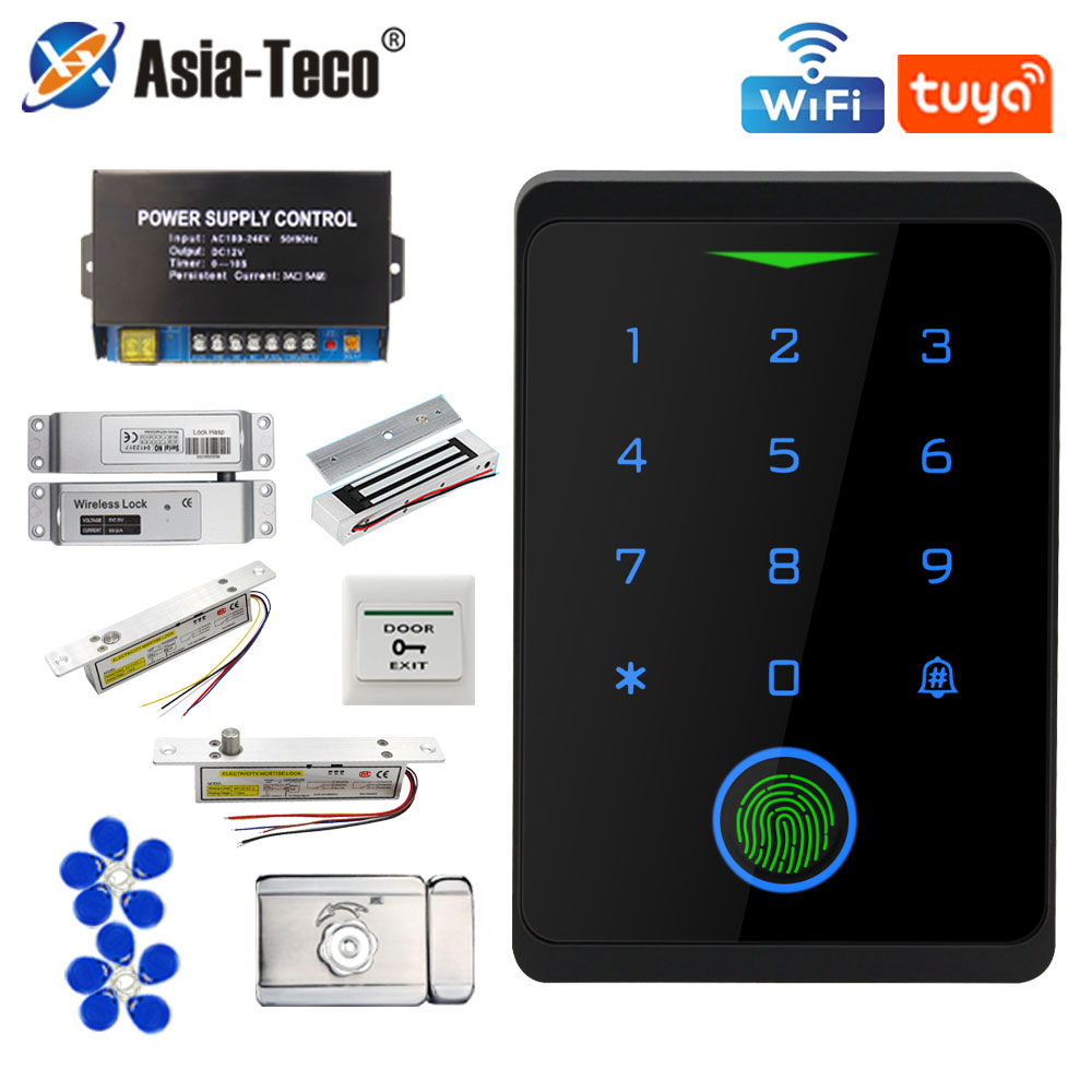 Tuya WIFI Fingerprint Access C - огляд і ціна Door Access Control Keypad Rfid