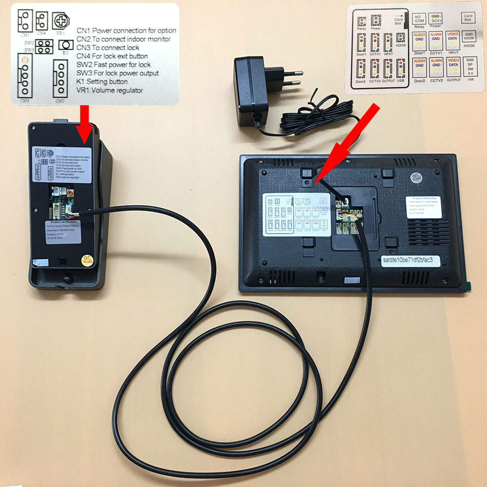 Tuya 1080P 7 Inch Color Touch  - огляд і ціна Access Control System Rfid Kit