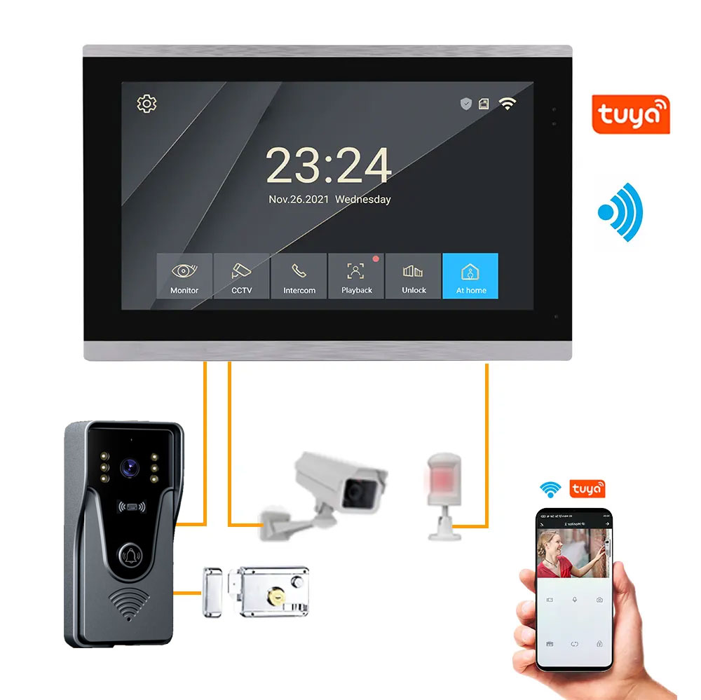 7 / 10 Inch Color Touch Screen - огляд і ціна Access Control System Rfid Kit