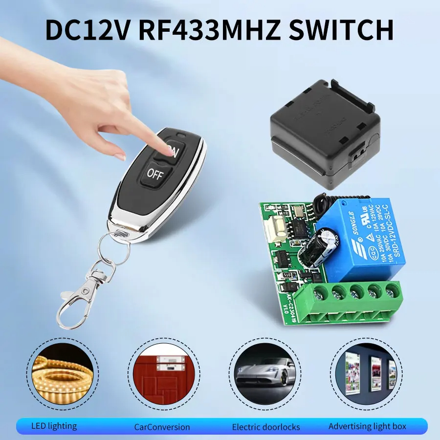 DC12V 1CH 10A Relay Receiver T - огляд і ціна Turnstile Gate Access Control