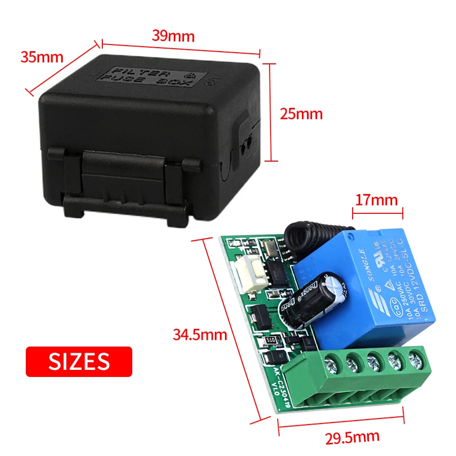 DC12V 1CH 10A Relay Receiver T - огляд і ціна Turnstile Gate Access Control